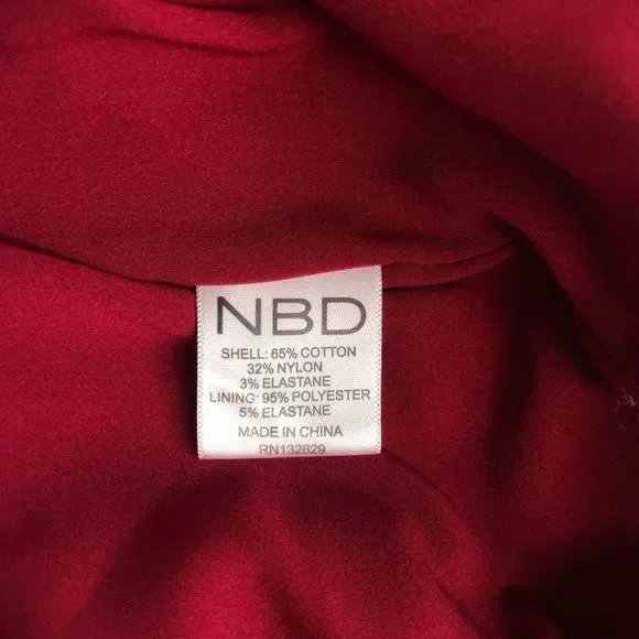 NBD x Revolve Maroon Off Shoulder Corah Gown - Picture 11 of 15